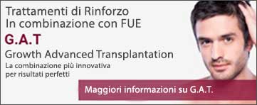 Tratamenti di Rinforzo in combinazione con FUE - Growth Advanced Transplantation